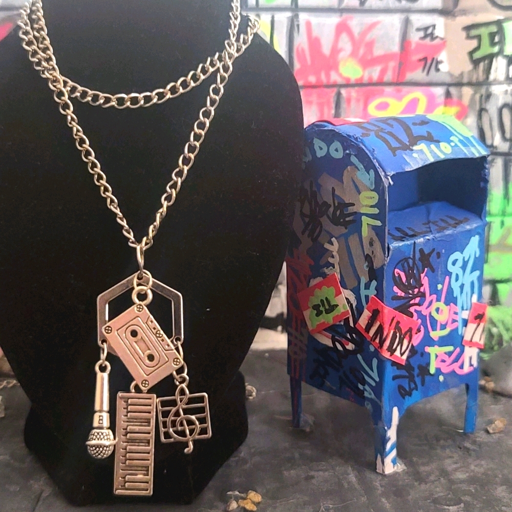 Hand Made Music Necklace